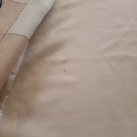 Vintage Silk Pastel Peach Floral Flowy Lined Silky Jaquard Hand Painted Kimono - Picture 14 of 14